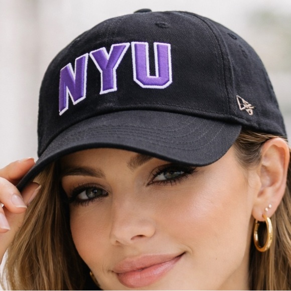 Black and Purple NYU Women's Cap - Picture 2 of 5
